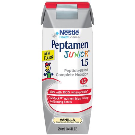 PEPTAMEN Junior 1.5 Vanilla Pediatric Oral Supplement / Tube Feeding Formula, PK 24 00098716855359